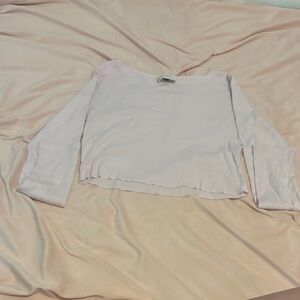 Universal Thread Pale Pink Long-Sleeve Cropped Tee